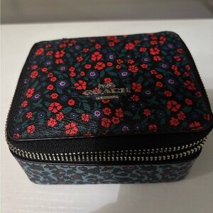 Coach Floral Print Jewelry Case
